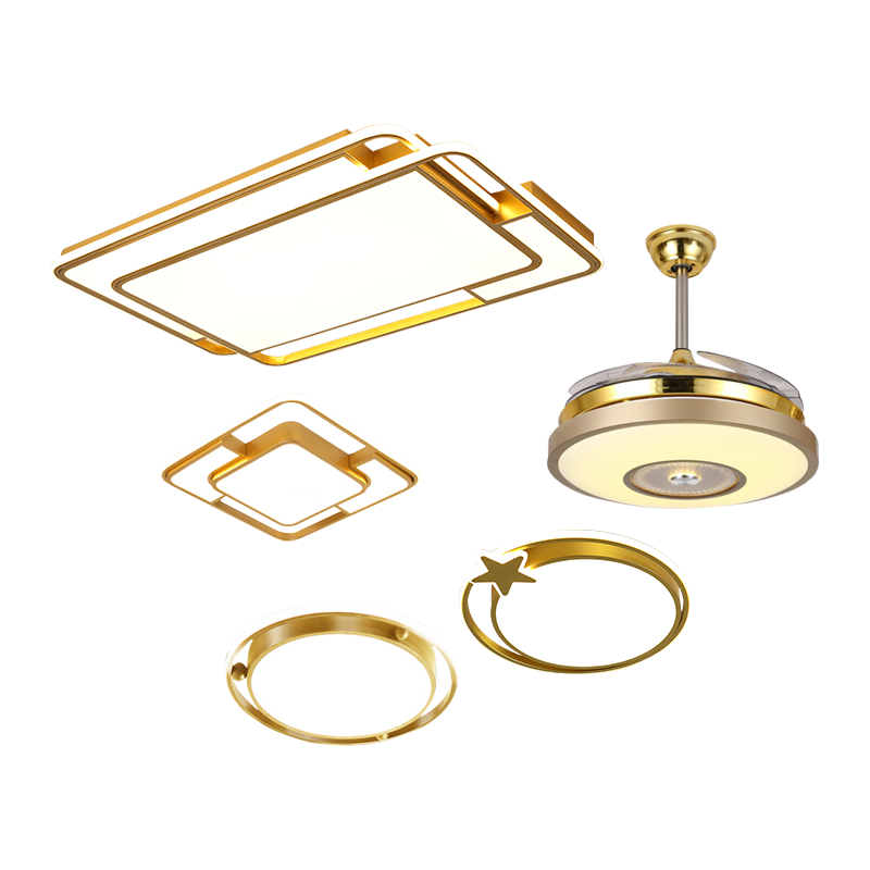 飞莺led吸顶灯2021年新款客厅灯简约现代大气创意个性温馨卧室灯饰书房餐厅灯具金色轻奢大灯