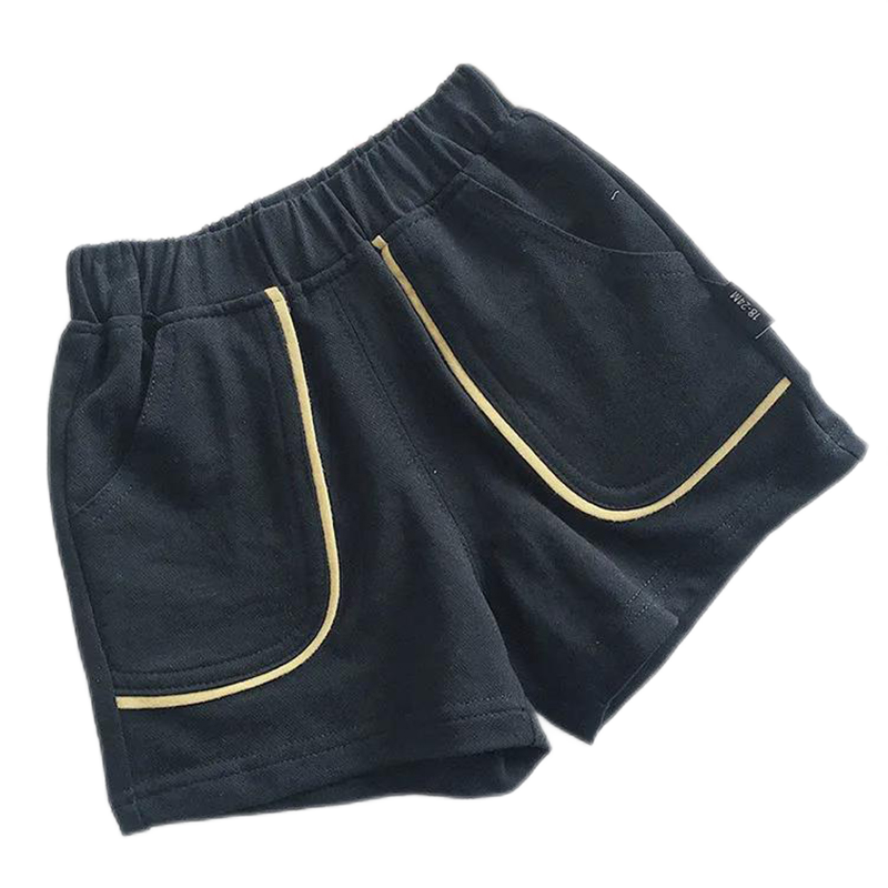 男女童短裤夏季新款棉质运动休闲裤女短裤子宝宝撞色下装宽松潮裤 威珺