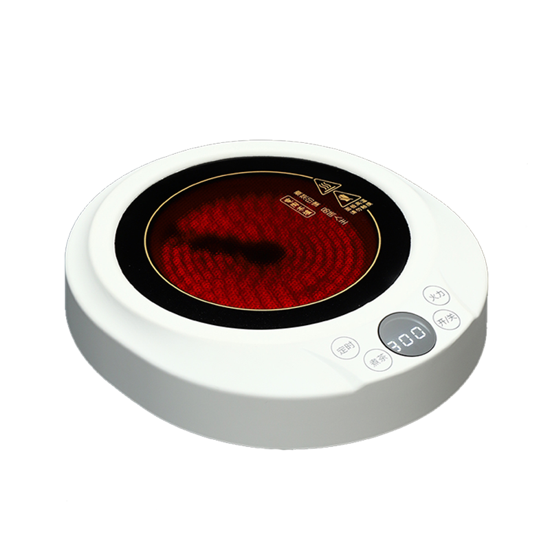 乐么电陶炉煮茶家用迷你功夫养生蒸煮茶器小电热泡茶机光波电磁炉智能保温防干烧[绿色单炉+F款耐高温玻璃壶]