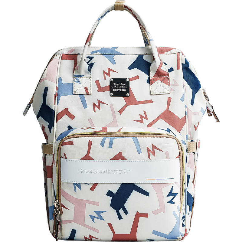 babycare妈咪包母婴包遛娃包时尚多功能大容量双肩包妈妈外出手提奶爸包 维尔粉(20L)