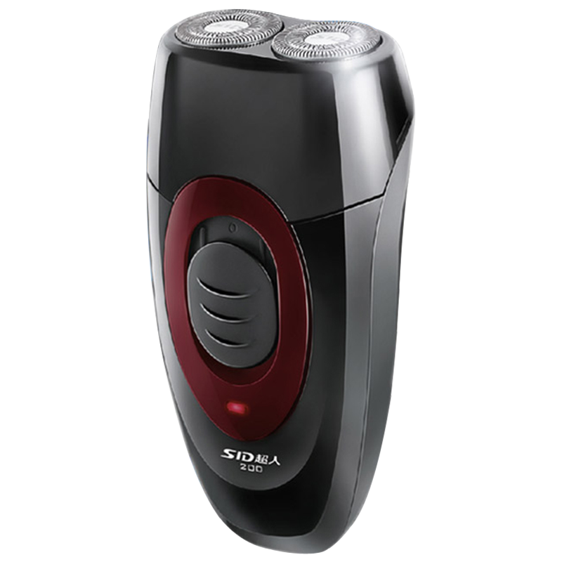 SID超人SS200电动剃须刀充电式双刀头水洗旋转式刮胡刀胡须刮胡子3D浮动锋利剃净刮毛智能防夹须刮毛刀送男士朋友友礼物