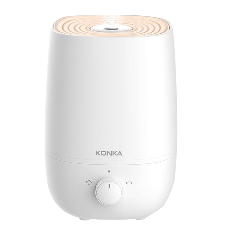康佳加湿器 4L大容量 加湿 断电保护 家用大雾量卧室空调孕妇婴儿空气净化小型 下加水标准款 白色