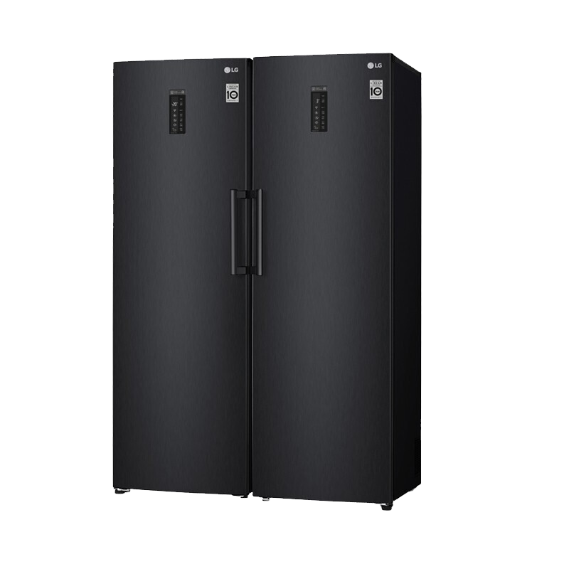 LG F409MCB+A409MCB 嵌入式对开门冰箱698L隐藏内嵌式橱柜定制家用超薄大容量双风系 曼哈顿午夜黑
