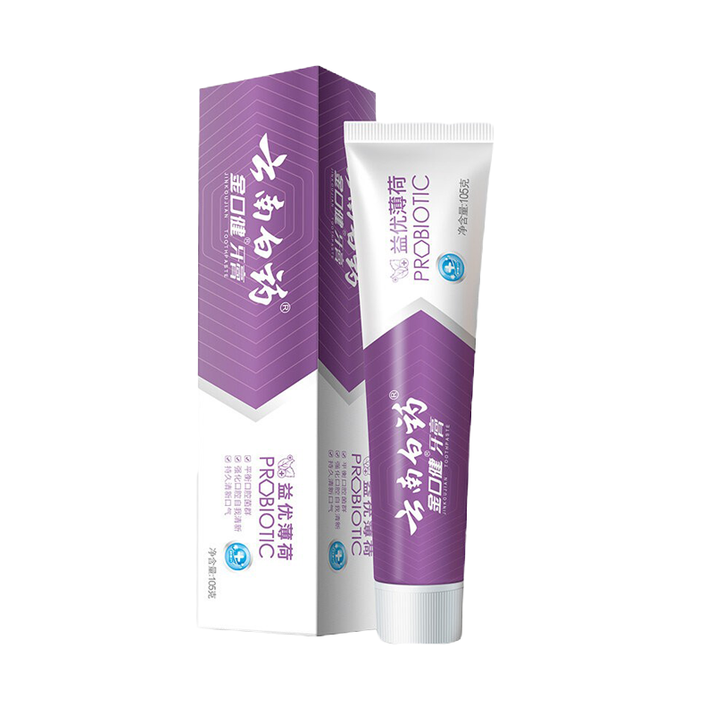 云南白药益生菌牙膏金口健益优薄荷105g