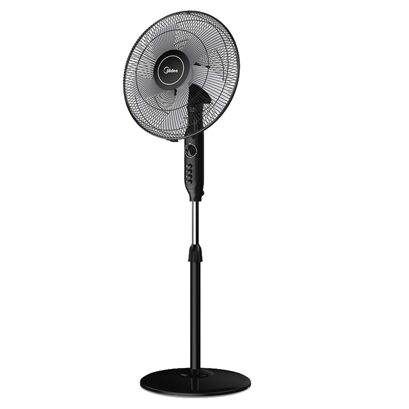 美的(Midea) 电风扇 FS40-15QW 五叶机械 可升降 摇头定时 落地扇 空调伴侣