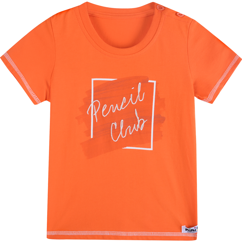 [清仓价:9.9元]铅笔俱乐部童装2022夏装男童T恤小童宝宝上衣儿童短袖薄款