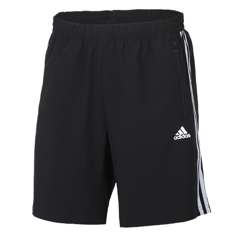 阿迪达斯裤子男裤新款拉链口袋梭织运动短裤五分裤FT2838