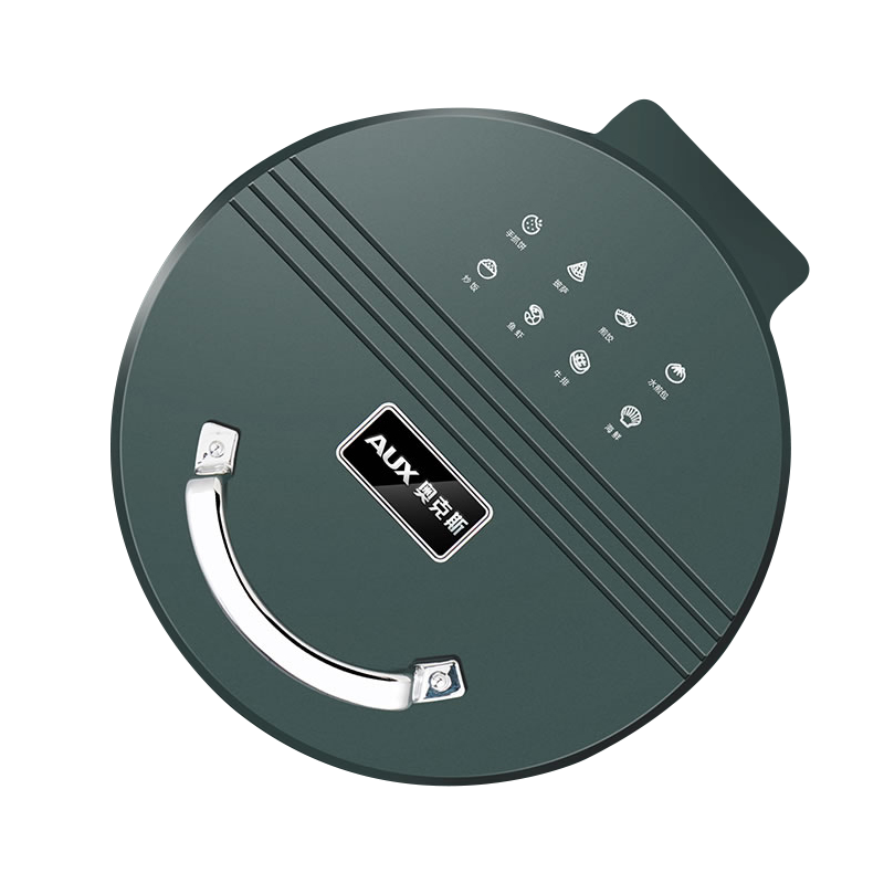 奥克斯(AUX)电饼铛 家用双面加热烙煎烤饼锅薄饼机新款加深加大迷小型 绿色