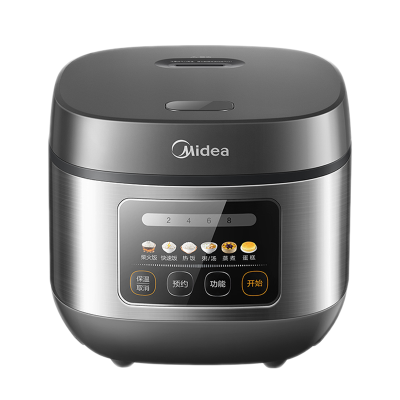 美的(Midea)电饭煲智能家用5升电饭锅煮饭锅可预约 聚能内胆 蒸汽补炊 方形设计 微压焖香MB-RE530