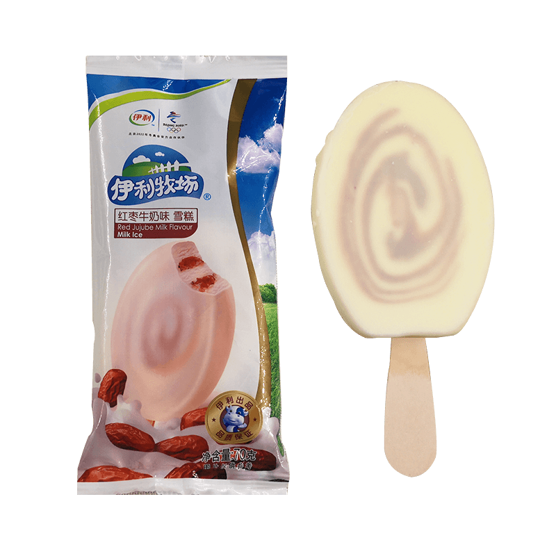 伊利 红枣牛奶冰淇淋雪糕70g*30支 奶油冰激凌冷饮整箱