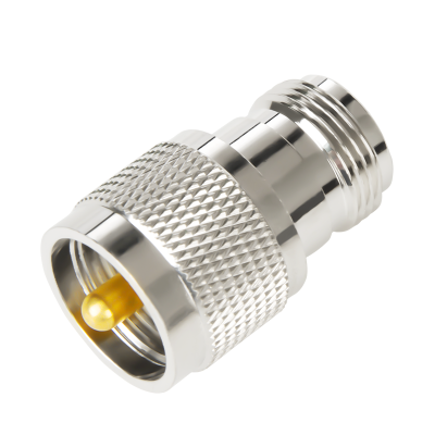 博扬 高频RF射频转接头50欧M型 N母转UHF公同轴转接器 N母/SL16公转换器 1个装 BY-N/UHF-KJ