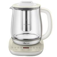 小熊(Bear)养生壶办公室迷你小型煮茶壶全自动加厚玻璃煮茶器家用多功能YSH-C18X7(滤网款)