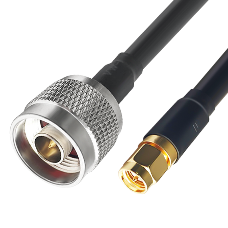 博扬 同轴射频连接线N型公头转SMA公头转接线 同轴SYV50-5跳线馈线N-SMA型延长线 BY-N/SMA