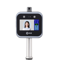 科密 D-01Z 人脸测温仪 考勤机 刷脸测体温考勤机打卡机 人脸识别测温考勤门禁一体机(道闸款)