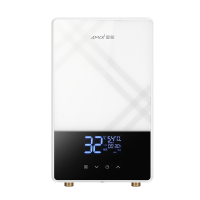 夏新(AMOi) 即热式电热水器家用小型超薄过水速热卫生间淋浴洗澡智能恒温快热式7000W 铸铝加热器 上门安装