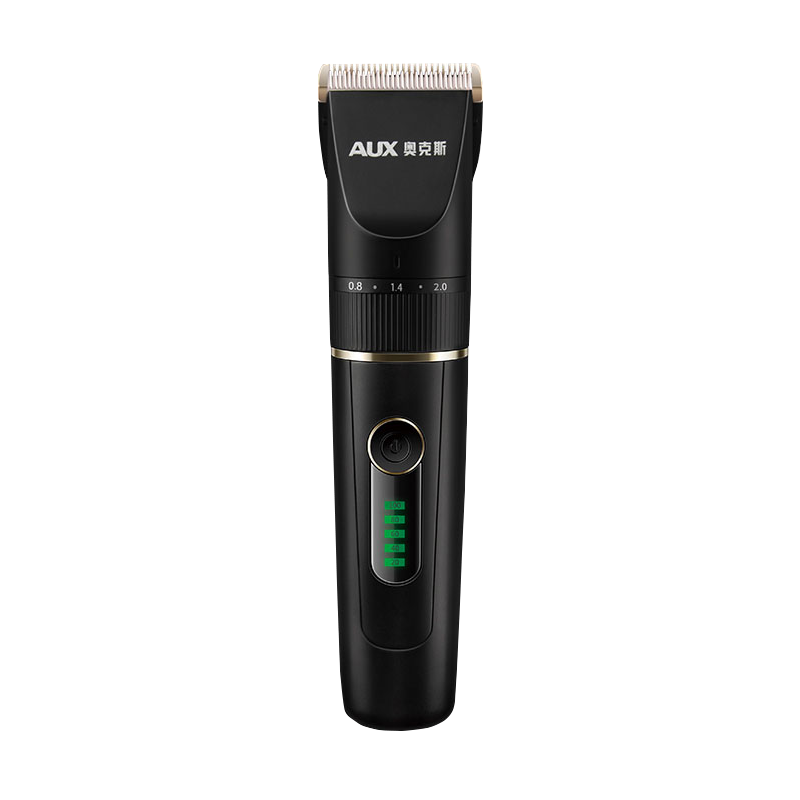 奥克斯(AUX)理发器 水洗刀头 强劲动力 充插两用持久续航电推剪 电推子成人剃头刀电动儿童剪发器[魅惑黑]+双普剪刀
