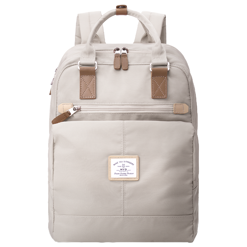 MYD泡芙系列双肩包女大容量书包2022年新款初中生高中大学生旅行16寸电脑背包