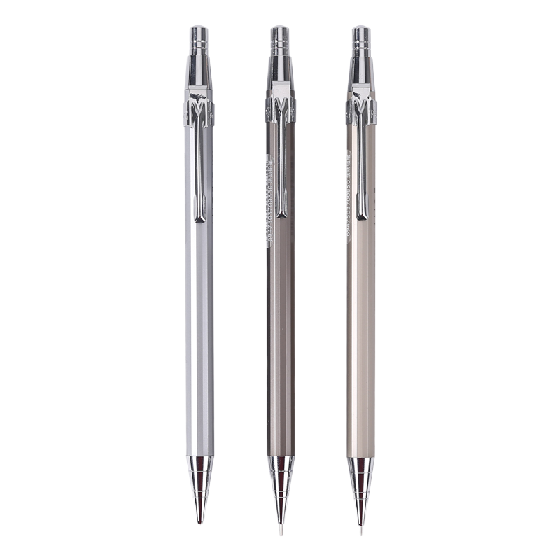 晨光(M&G)简约经典按动金属自动铅笔MP1001单只装 0.5mm 18支装