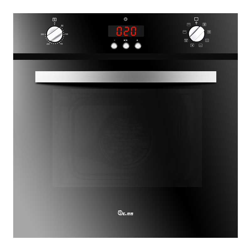 德普凯信(Depelec) 烤箱 607嵌入式家用烤箱 60升容量 多功能烤箱烘焙箱270度热风循环机械式 体积80