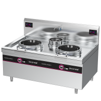 乐创(lecon)商用双头单尾小炒灶 15KW*2酒店饭堂企业电磁灶 LC-J-XCS15D