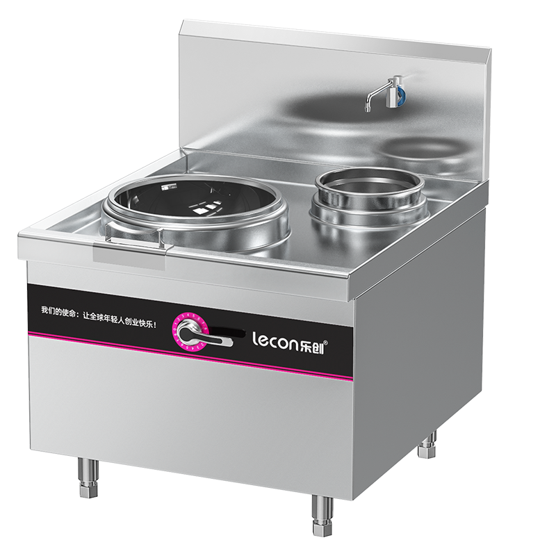 乐创(lecon)商用单头单尾小炒灶 15KW酒店饭堂企业电磁灶 LC-J-XCD15D