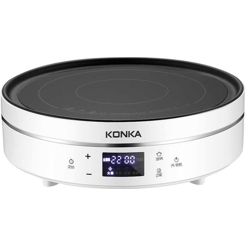 康佳(KONKA)电陶炉KES-22AS02火力11档调节触控式家用茶炉电磁炉智能功率调节 家用触控式