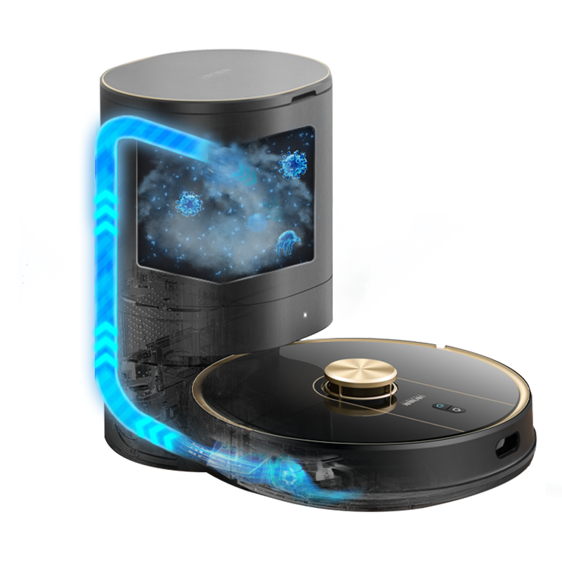 日本由利(UONI)V980-Plus扫地机器人激光导航 家用全自动集尘扫洗拖吸擦拖三合一体机 扫洗拖吸擦地三合一体机