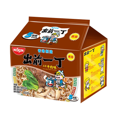 出前一丁 日清 进口方便食品 方便面 五香牛肉味 100g*5袋/包*2包组