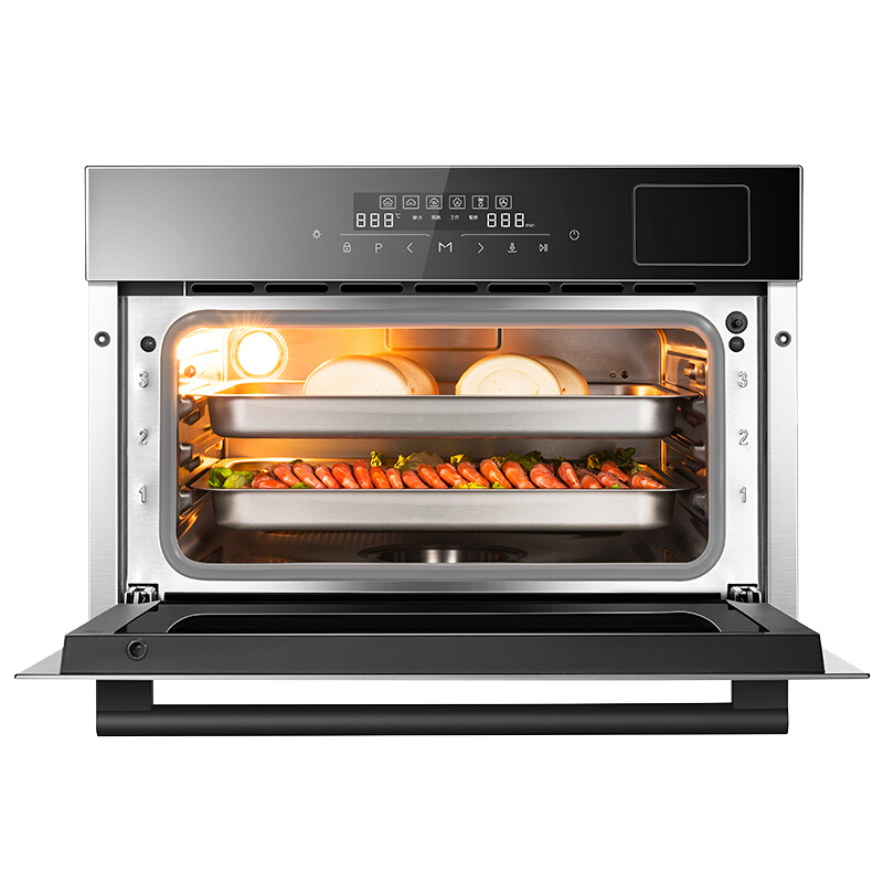 老板(Robam)蒸箱 嵌入式厨电 嵌入式电蒸箱蒸汽炉 35L全屏触控电蒸箱外置水箱蒸汽炉ZQB350-S271A