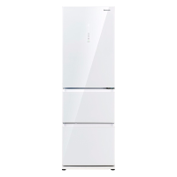 松下(Panasonic)三门冰箱NR-EC35AG0-W360升钢化玻璃面板风冷无霜变频家用冰箱360L 珍珠白色