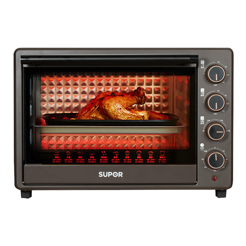 苏泊尔(SUPOR)电烤箱家用38L升烘焙小型烤箱多功能全自动面包蛋糕大容量电烤箱K38FK813