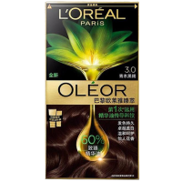 巴黎欧莱雅臻萃染发剂自己在家染发膏霜自然黑色植物精华油