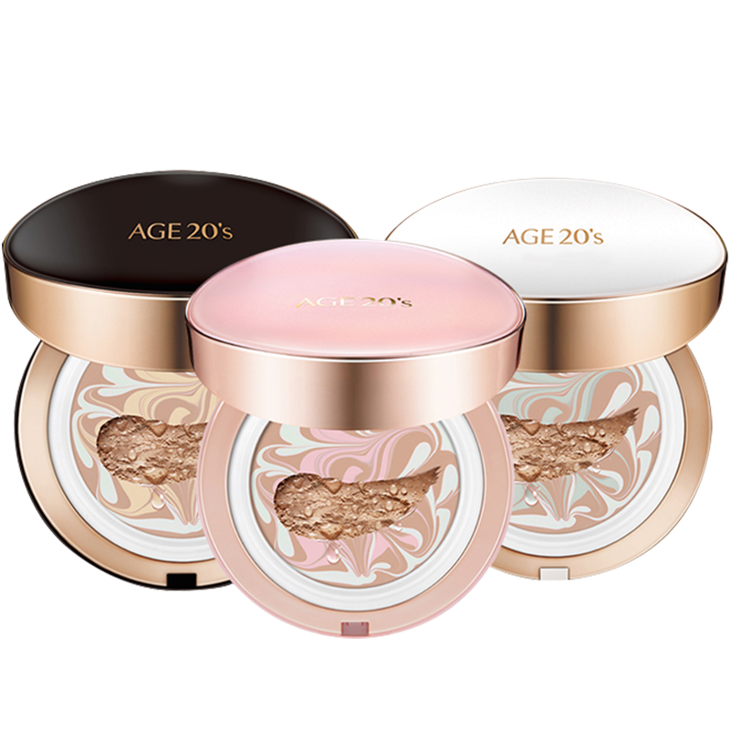 AGE 20's 进口爱敬气垫 精华遮瑕湿润粉底 M23 (粉)14g*2ea/盒