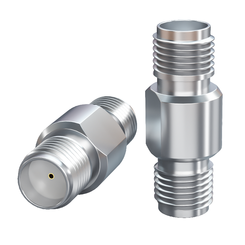 博扬 高频同轴转接器50欧 DC-18G RF射频微波连接器 RF射频微波转换头 SMA型母直通头 BY-SMA-KKG