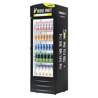 星星(XINGX)展示柜饮料啤酒水果冷藏冰柜 商用便利店超市保鲜立式陈列柜 204升 风机制冷 LSC-223FE