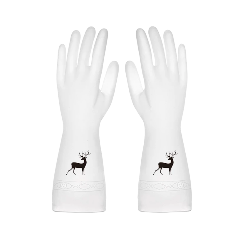 苏宁宜品洗碗锅手套女夏季家务干活橡胶耐用防水防护厨房卫生间清洁洗衣服乳胶丁腈刷子钢丝球