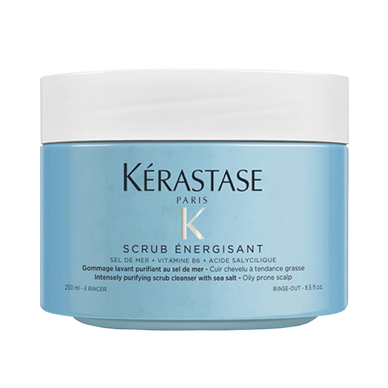 卡诗(KERASTASE)海盐蓝罐头皮清爽洁净膏洗发膏250ml 控油蓬松止痒