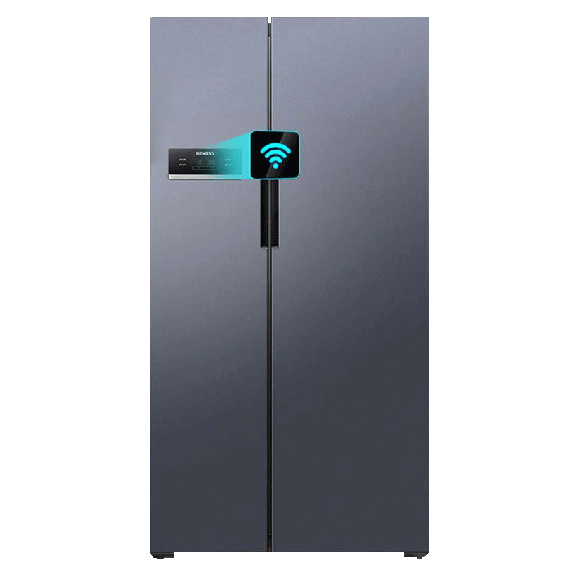 SIEMENS/西门子对开门608升大容量风冷无霜变频节能双门家用智能WIFI冰箱KA92NV95TI