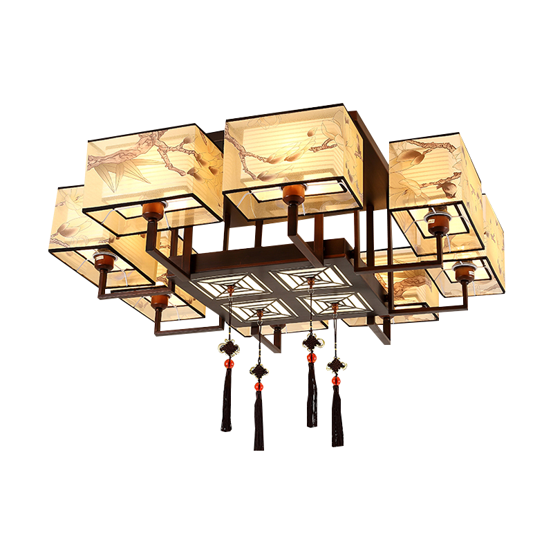 辛羽中国风客厅灯吸顶灯新中式灯具简约现代全屋套餐禅意个性卧室灯