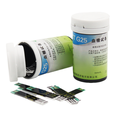 优利特(URIT)血糖试纸G25 [1盒50条血糖试纸+50酒精棉+50采血针]