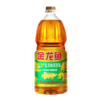 金龙鱼 纯香菜籽油1.8L*6桶 低芥酸菜籽油(非转基因/物理压榨)
