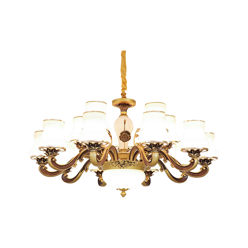 辛羽轻奢欧式吊灯客厅灯简约现代大气奢华别墅复式楼大厅餐厅灯卧室灯具套餐三室两厅