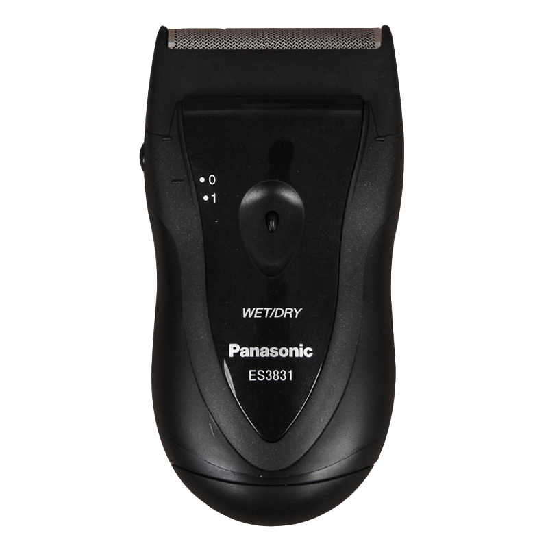 松下 (Panasonic) 电动剃须刀 ES3831K 胡须刀男士干电池刮胡刀便携式剃胡刀胡子刀浮动刀头 身水洗 黑色