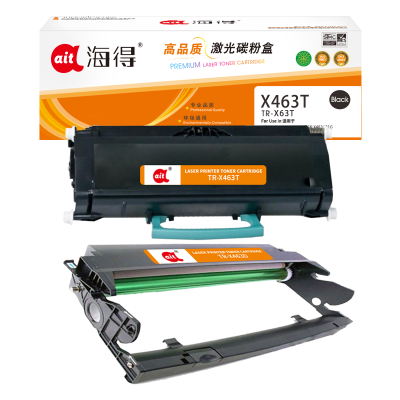 海得X463硒鼓套装 X463T粉盒+X463D鼓架适用利盟LEXMARK X463 X464 X466 X463X21