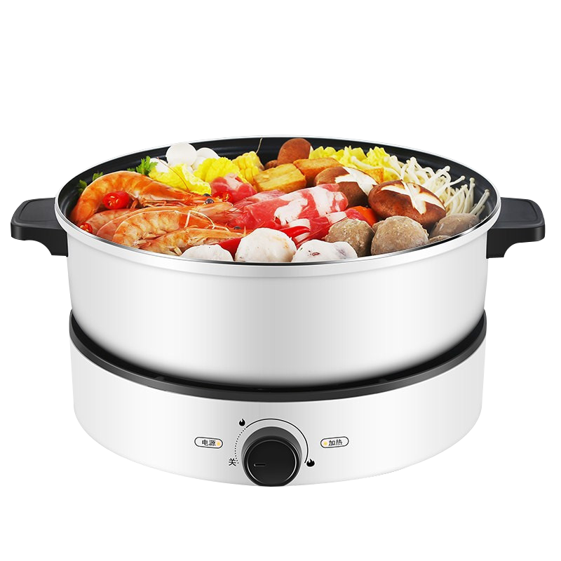 美的(Midea)多用途电火锅MC-DY26Easy501家用多功能大容量煎烤电热锅炖锅分离式不沾电炒锅1300W大功率