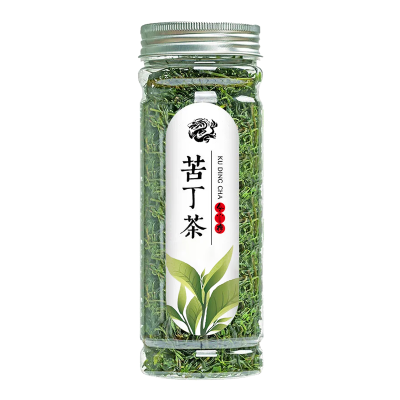 痴福 青山绿水小叶苦丁茶新茶嫩叶苦丁茶小叶苦丁遇水复活花草茶叶 龙PET普通小叶苦丁1罐80克