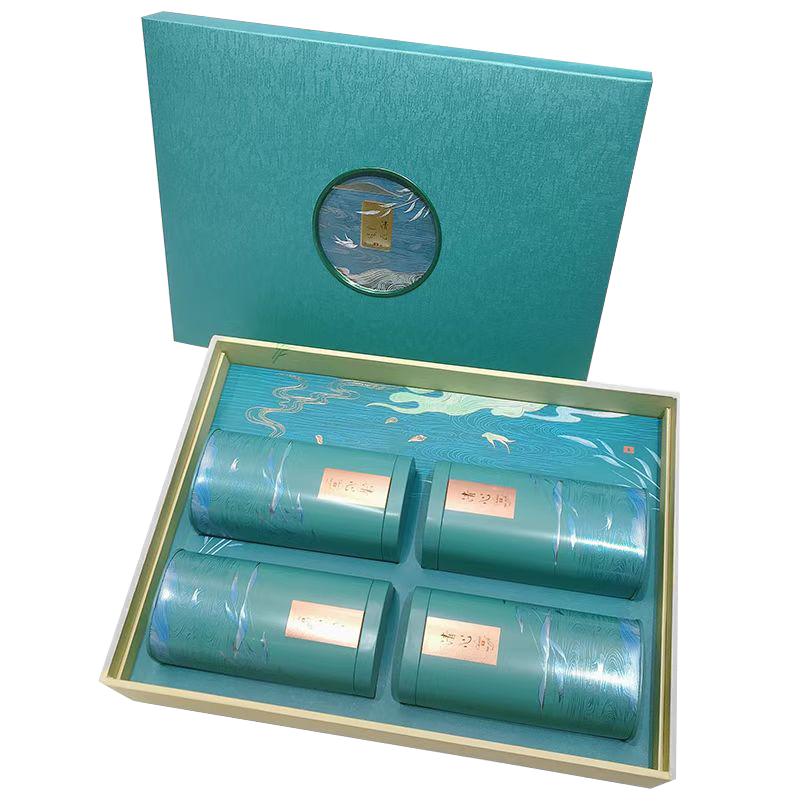 酥田2022新茶 绿茶 黄山毛峰 手工毛峰 200克4罐装清心礼盒装