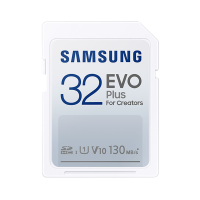 三星(SAMSUNG)SD卡32GB EVO Plus读速130M 微单摄像机存储卡 佳能尼康索尼数码相机内存卡32G