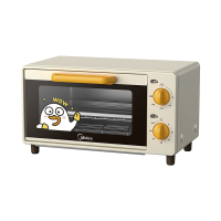 美的(Midea)小刘鸭萌趣款 电烤箱 PT1032 上下双热管 70-230℃调温 双旋钮操作