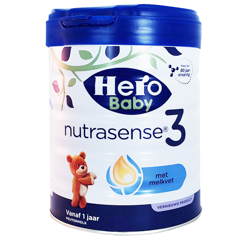 [全球购]荷兰Hero Baby 美素白金版奶粉3段 700g (新包装)*3罐装 2024.11